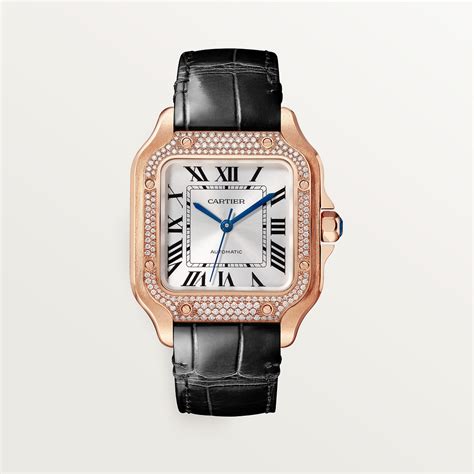 cartier santos small model|cartier santos watch with diamonds.